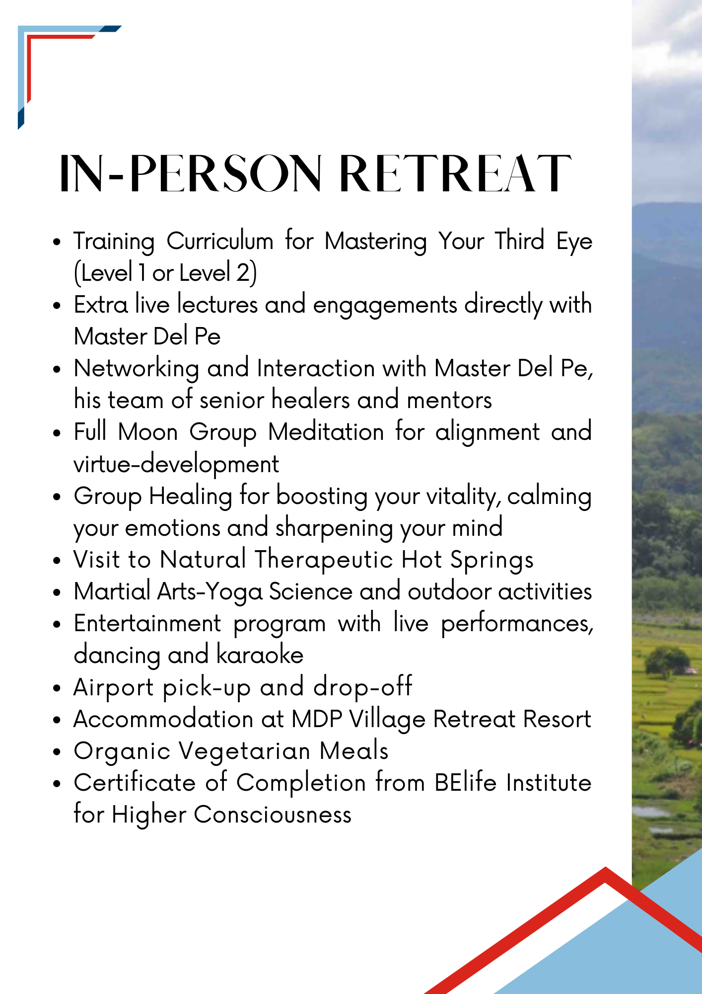 The Third Eye Initiation Retreat - Jan 16 to 25, 2024 (In-Person)